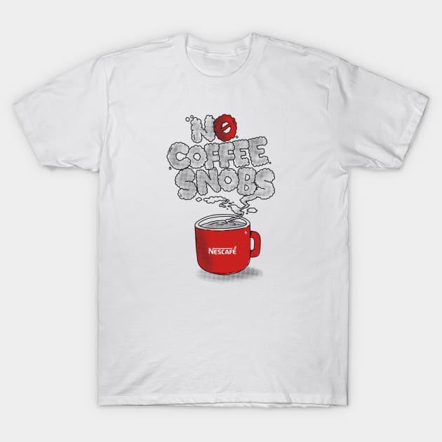 No Coffee Snobs T-Shirt by Jumpy